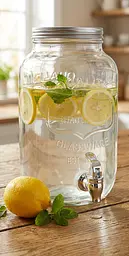 Диспенсер скляний лимонадник з краном та кришкою Viva Lemonade 3 л (1898-3) - мініатюра 3
