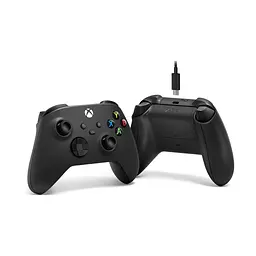 Геймпад Microsoft Wireless Controller Carbon Black + USB Type-C (1V8-00002) - мініатюра 3