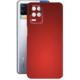 Защитная пленка StatusSKIN для Realme 8 5G Корпус Винил красный, матовый