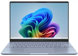 Ноутбук ASUS Vivobook S 14 S5406SA-PP013W 14 3K OLED, Intel Ultra 7 258V, 32GB, F1TB, UMA, Win11, Блакитний (90NB15R2-M000Y0)