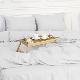 Комплект постільної білизни MirSon Natural Linen Winter flower льон полуторний білий (2200008249182) - мініатюра 5