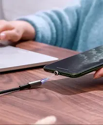 Кабель Baseus Zinc Magnetic Cable USB для Micro USB 1.5A 2m Black (CAMXC-I01) - мініатюра 6