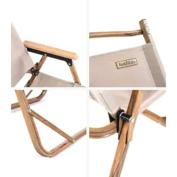 Крісло складане Naturehike MW02 NH19Y002-D, 600D Oxford / алюміній, р-р S, бежевий - мініатюра 4