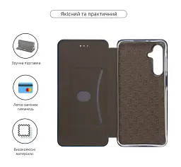 Чохол-книжка ArmorStandart G-Case для Samsung A16 4G (A165) Dark Blue - мініатюра 3