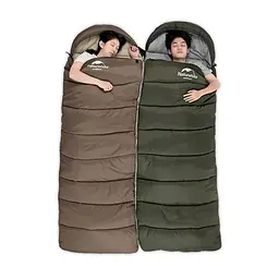 Спальник з капюшоном Naturehike U250S NH20MSD07, 0°C лівий коричневий - мініатюра 2