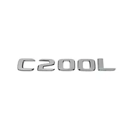 Емблема напис C200L для Mercedes-Benz C-Class хром 160х23 мм пластик (на скотчі)