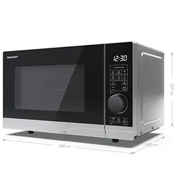 Мікрохвильова піч Sharp YC-PG204AE-S - мініатюра 5