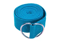 Ремінь для йоги EasyFit Блакитний (EF-1830-M)