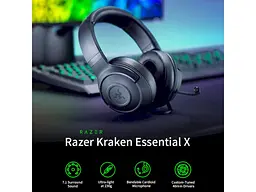 Навушники з мікрофоном Razer Kraken X Essential Wired Gaming Headset Black (RZ04-02950100-R3C1) - мініатюра 11