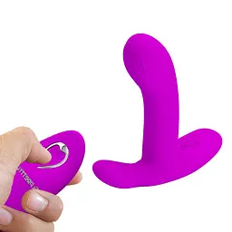 Вібратор PRETTY LOVE- Geri Purple, 12 vibration functions 3 licking settings Wireless remote contro PRETTY LOVE BI-300002W 100189 - мініатюра 3