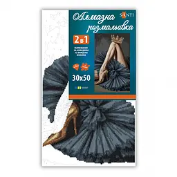 Картина за номерами з алмазною мозаїкою Santi Корона і грація 30х50 см (956348) - мініатюра 2