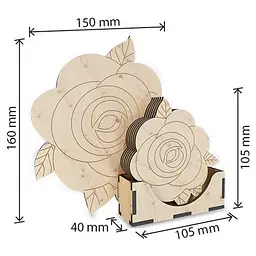 Дитячий набір для творчості "Roses" Fabrika Decoru FDCKW-047 - мініатюра 4