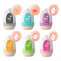 Набір мастурбаторів Funny Egg 6 шт. з різними текстурами