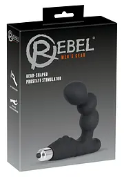 Стимулятор простати Rebel Prostate Stimulator, 14 см чорний