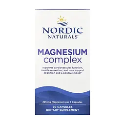 Магній Nordic Naturals - 90 капсул, для м’язів і нервової системи