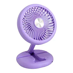 Настільний вентилятор Mini Fan W1646 фіолетовий, складаний з USB, акумуляторний - мініатюра 5