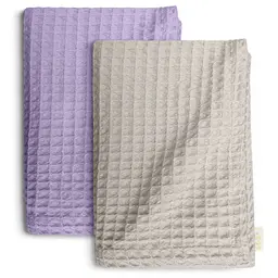 Рушники вафельні Cosas Greek Waffle Glamour CS1 2 шт., 75x95 см/75x130 см, лілові/пісочні