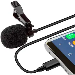 Мікрофон петличка для телефону Lavalier microphone MK-3 петличний мікрофон Type-c для смартфона 1.5 м