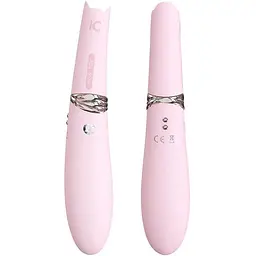 Вакуумний стимулятор з вібрацією KisToy Miss CC Pink - мініатюра 2