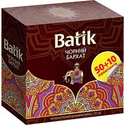 Чай чорний Batik Чорний бархат купажований 120 г (60 шт. х 2 г) - мініатюра 4