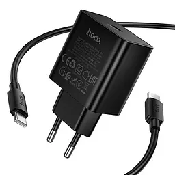 МЗП Hoco N77 Star PD45W (1USB-C) + кабель Type-C to Type-C Black - мініатюра 4