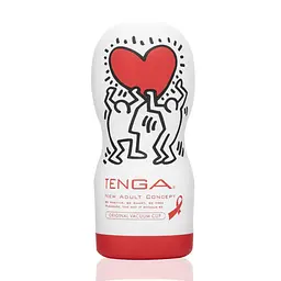 Мастурбатор Tenga Keith Haring Deep Throat Cup з вакуумною стимуляцією