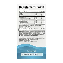 Omega-3 Nordic Naturals Phospholipids 60 капсул - мініатюра 3