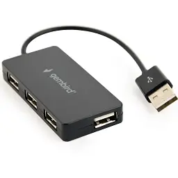 USB-хаб Gembird 4 ports Black (UHB-U2P4-04)