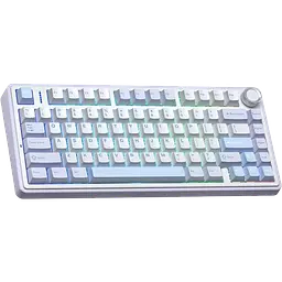 Клавіатура бездротова Aula F75 Gasket Greywood V3 RGB White/Blue (6948391208633)