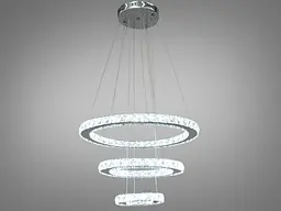 Кришталева світлодіодна LED люстра для високих стель Diasha 7201-6AS - мініатюра 3