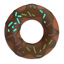 Ерекційне кільце Pretty Love Choco Super Donut різнобарвне - мініатюра 2