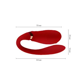 Смартвібратор для пар Zalo - Fanfan Bright Red - мініатюра 3