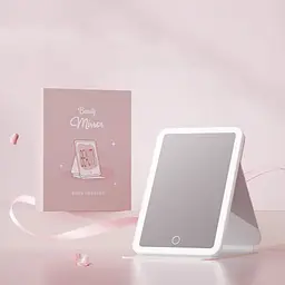 Дзеркало для макіяжу DOCO Daylight Portable Flat Mirror Pro Pink (FM008P) [162477] - мініатюра 8