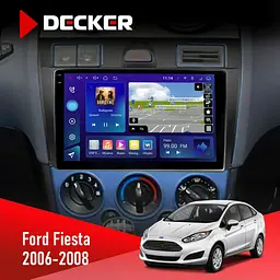Штатна магнітола Ford Fiesta 2006-2008 Decker D9-009 4x64, DSP, 4G, 2k Decker (НФ-00008190)