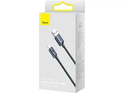 Кабель USB Type-C BASEUS Crystal Shine Series Fast Charging Data Cable USB to Type-C 100W 1.2m Black (CAJY000401) - мініатюра 8