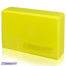 Блок для йоги EasyFit EVA Жовтий - мініатюра 2