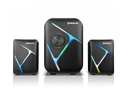 Колонки для комп'ютера REAL-EL M-320 Black (EL121300014) - мініатюра 2