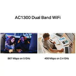 Адаптер WiFi Mercusys MA30H AC1300, USB - мініатюра 6