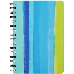 Книга для нотаток Buromax Color Lines А5 80 аркушів у клітинку блакитна (BM.24572110-02)