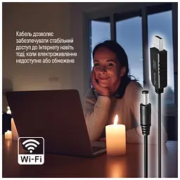 Кабель живлення USB to DC 5.5x2.5mm 9V 1.0m black ColorWay (CW-CBUD066-BK) - мініатюра 12