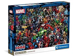 Пазл Clementoni Impossible: Інший всесвіт, Marvel (Impossible Marvel Puzzle - 1000 pcs.), 1000 ел. (39709)