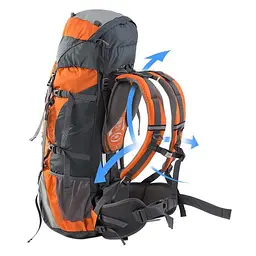 Рюкзак туристичний Naturehike NH70B070-B, 70 л + 5 л, помаранчевий - мініатюра 3