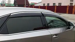 Дефлектори вікон вітровики Benke для Lexus NX 2014-2020 Хром Молдинг 3D Із Нержавіючої Сталі (BLXNX1423-W/S) - мініатюра 2