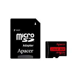 Карта пам'яті Apacer 256GB microSDXC class 10 UHS-I V10 A1 (AP256GMCSX10UB-R)