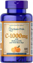 Витамин С Vitamin C-1000 mg with Bioflavonoids & Rose Hips 100 таблеток Puritan's Pride vit0006287