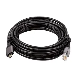 Кабель для передавання даних PowerPlant USB-C to RJ45 Ethernet 5.0m (CA914944) - мініатюра 2