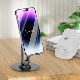 Тримач для телефону Hoco HD6 Winner dual-axis rotating Black - мініатюра 4