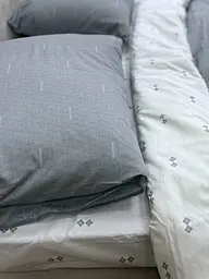 Комплект постільної білизни Ecotton двоспальний Сімейний сіра Полоса 21205 (23743) - мініатюра 4
