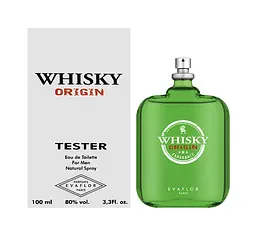 Оригінал Evaflor Whisky Origin 100 мл ТЕСТЕР туалетна вода