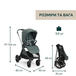 Коляска 2 в 1 Chicco Bellagio 2 зелена (87183.33.01) - мініатюра 13